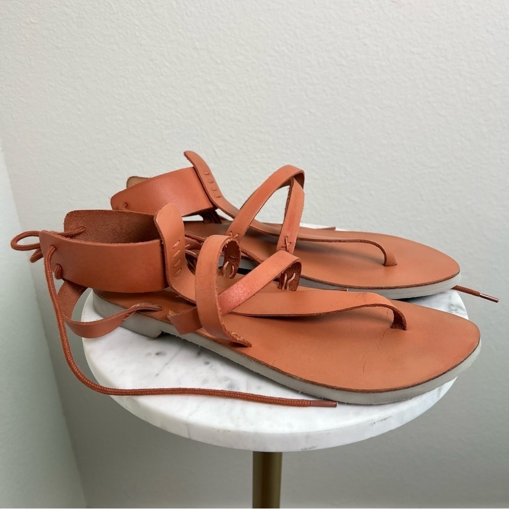 Free People Vacation Day Wrap Sandal Vachetta Tan Size 37.5 / US 6.5